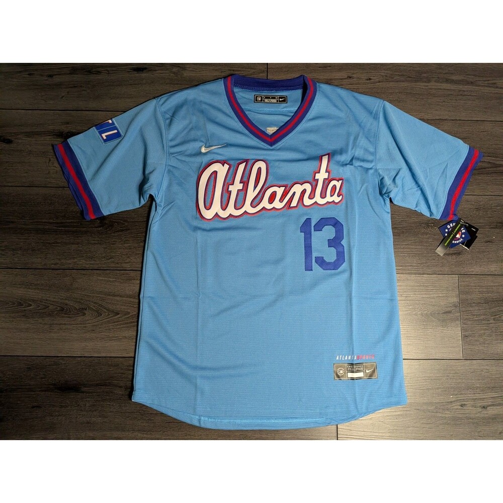 Ronald Acuna Jr #17 Atlanta Braves Blue 2026 City Connect Baseball Jersey Men's